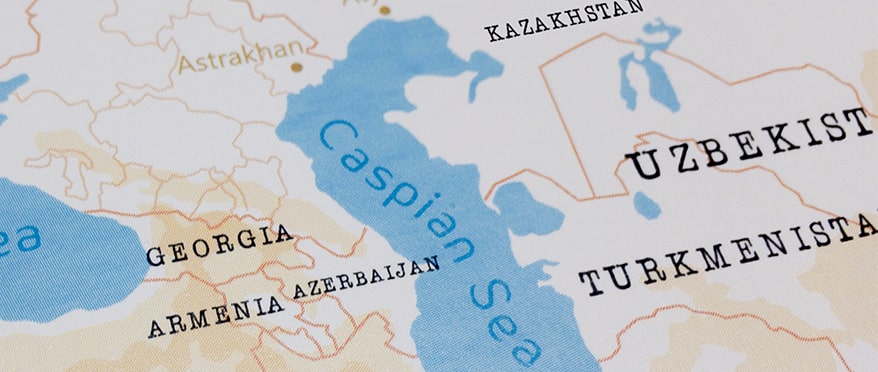 Aasiasta Eurooppaan Trans-Kaspian reitin kautta